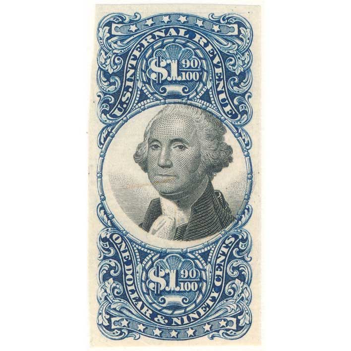 R122P3 $1.90 Second Issue Revenue Stamp Proof