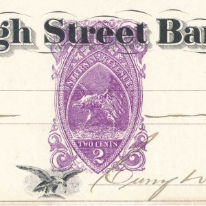 RN-B11 on Curry & Richards check, Providence, RI 1867 - Image 3