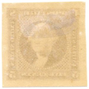 115-E2c 5c Washington plate essay in Buff on wove paper, OG - Image 2