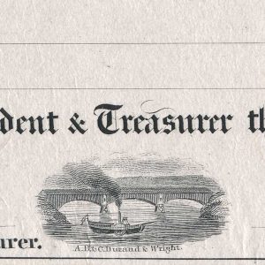New-Hope Delaware Bridge Co. NJ-PA Treasury Note Proof, 1823-1824 - Image 5