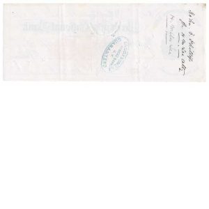 RN-D1 on 1875 Wells, Richardson & Co. Bank Check - Image 2