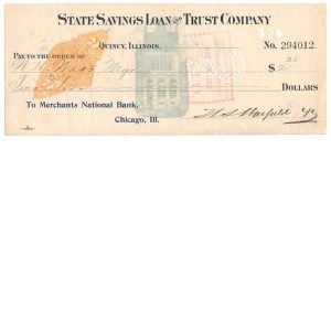 RN-X7 diagonal on 1900 State Street Savings Loan, Quincy, IL, Unlisted