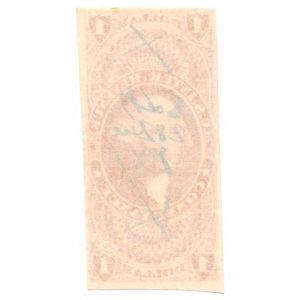 R66a $1.00 First Issue Revenue Stamp, Conveyance - Image 2