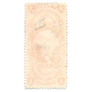 R69d $1.00 First Issue Revenue Stamp, Silk Paper - Image 2