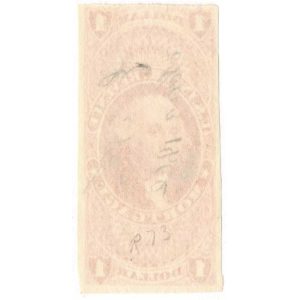 R73a First Issue Revenue Stamp, Mortgage, Imperforate 1862 - Image 2