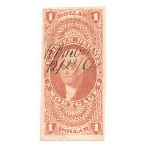 R73a First Issue Revenue Stamp, Mortgage, Imperforate 1862
