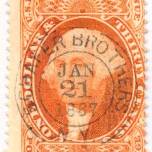 R77c First Issue Revenue Stamp, $1.30
