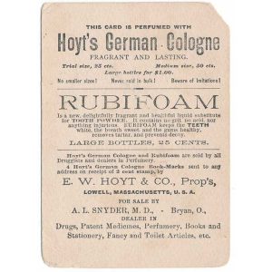 Hoyt's German Cologne Trade Card - Image 2