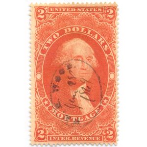 R82c $2.00 Mortgage Revenue Stamp, SON cancel