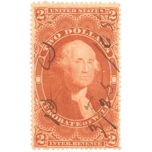 R83c First Issue Revenue Stamp, $2 Probate of Will
