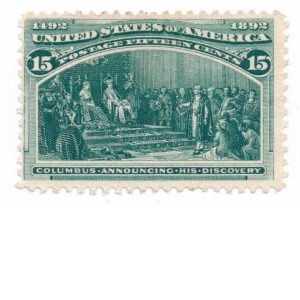 238 15c Columbian 1892, Columbus Announcing his Discovery