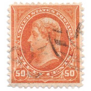 260 Used 50c United States First Bureau Issue, Thomas Jefferson, 1894
