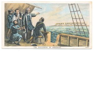 Ayer's Sarsaparilla Trade Card, Discovery of America - Image 3