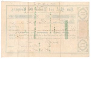 R50c on 1865 New York and Boston Oil Co. Stock Certificate - Image 4