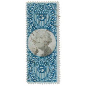 R127 $5 Second Issue Revenue Stamp