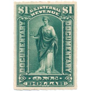 R173 $1 Documentary Revenue Stamp, Series 1898 MH
