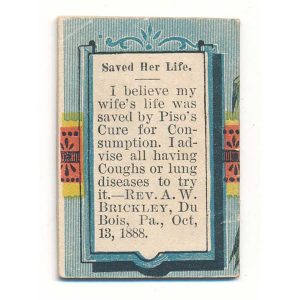 E. T. Hazeltine's Pocketbook Almanac for 1889, Piso's Cure - Image 4
