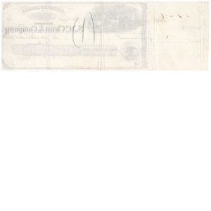 1870s Banking House of S. McClean & Co. Pittsburgh, Certificate of Deposit Proof - Image 5