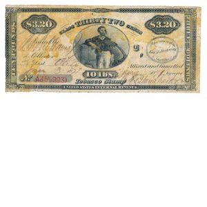 TF22 Series of 1869 Tobacco Stamp
