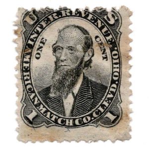 RO10b American Match Co. Cleveland Ohio, Revenue Stamp