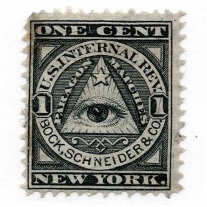 RO31b Bock, Schneider & Co. Match Stamp
