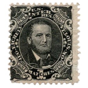 RO76a August Eichele Match Stamp, St. Louis, MO