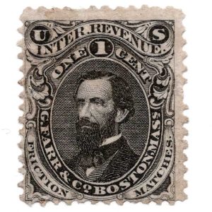 RO84a G. Farr Friction Matches, Boston, MA