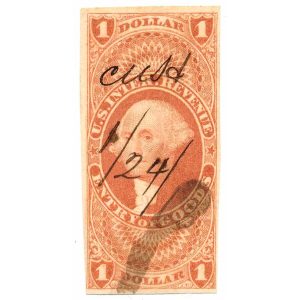 R67a $1.00 Entry of Goods Revenue Stamp
