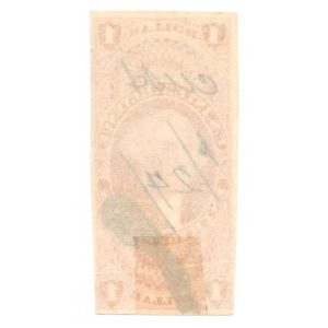 R67a $1.00 Entry of Goods Revenue Stamp - Image 2