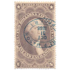 R84c First Issue Inland Exchange Earl P. Mason RR cancel