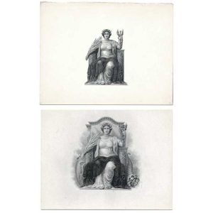 Die Proof Vignettes Pair, “Hope & Prosperity” ABNCo.
