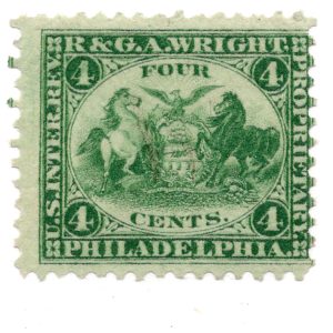 RT25a R. & G.A. Wright Perfumery Stamp, Philadelphia