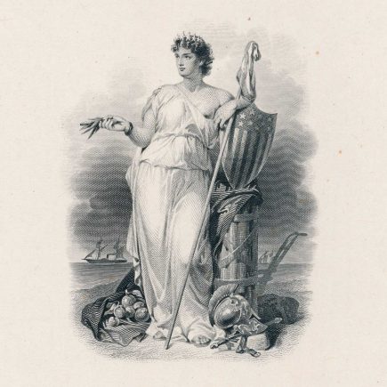 Die Proof Vignette, “America, Trade”, by The American Bank Note Co.