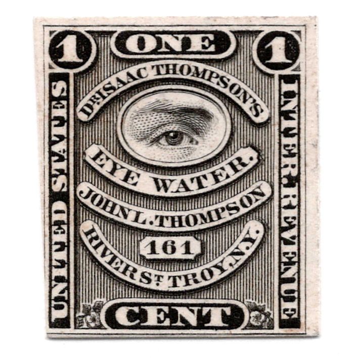 RS242P4 John L. Thompson Medicine Stamp Plate Proof