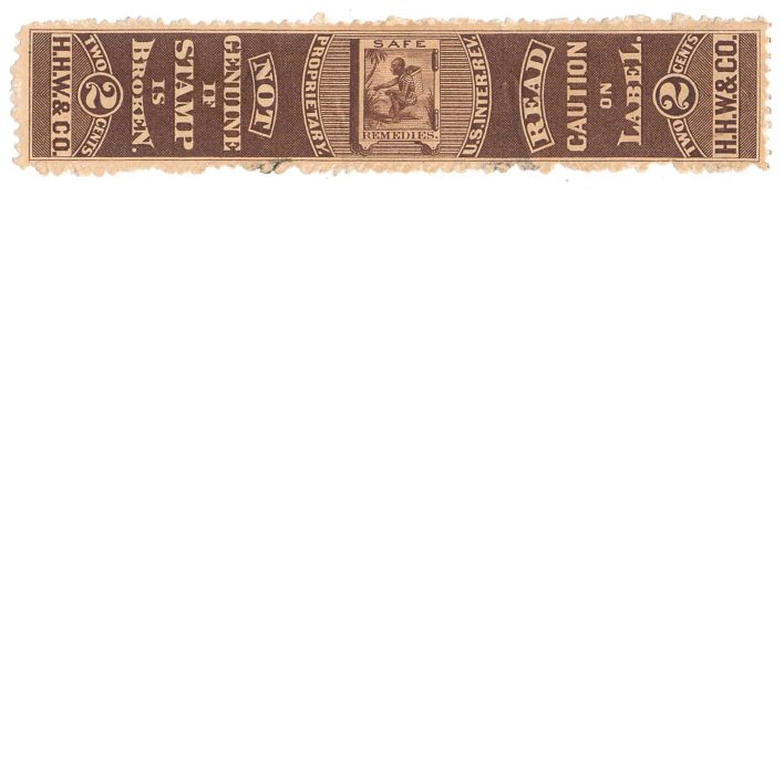RS256d, Warner Safe Cure Medicine Stamp,  H. H. Warner