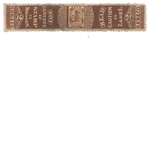 RS256d, Warner Safe Cure Medicine Stamp,  H. H. Warner