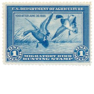 RW1 1934 Duck Stamp Mint Hinged VF