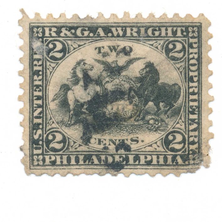 RT23a R. & G.A. Wright Perfume Stamp, Philadelphia
