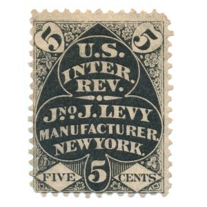 RU12a John J. Levy Playing Card Stamp
