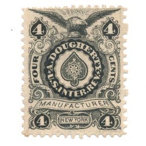 RU3a A. Dougherty Playing Card Stamp