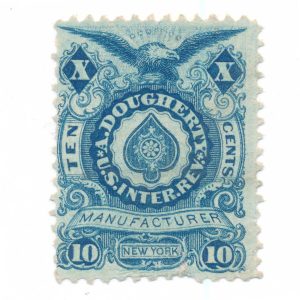 RU6a A. Dougherty Playing Card Stamp