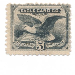 RU7d Eagle Card Co. Revenue Stamp