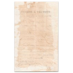 R15c on Stewart & Morgan 1868 letterhead drug receipt, Indianapolis - Image 3