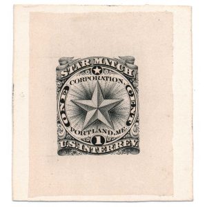 RO172P1 Portland Star Match Co. Die Proof