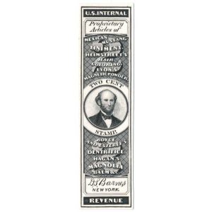 RS19P4 Demas Barnes & Co. Medicine Stamp Proof