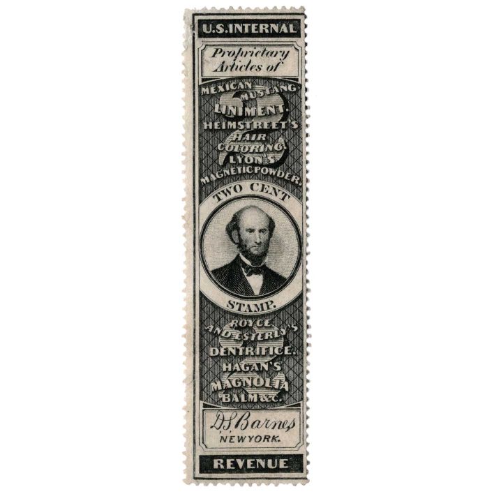 RS22a Demas Barnes & Co. Medicine Stamp