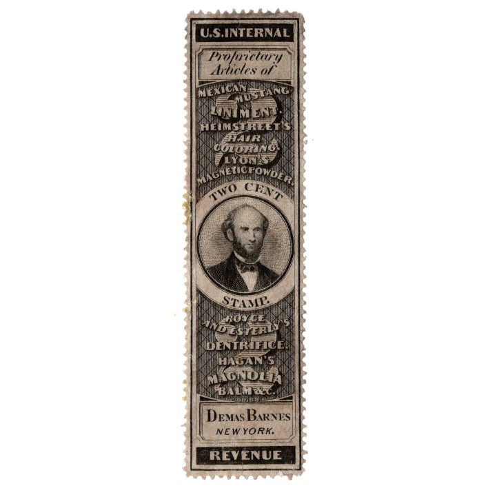 RS22a Demas Barnes & Co. Medicine Stamp