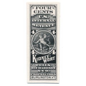 RS263P3 Wells, Richardson & Co. Medicine Stamp Plate Proof