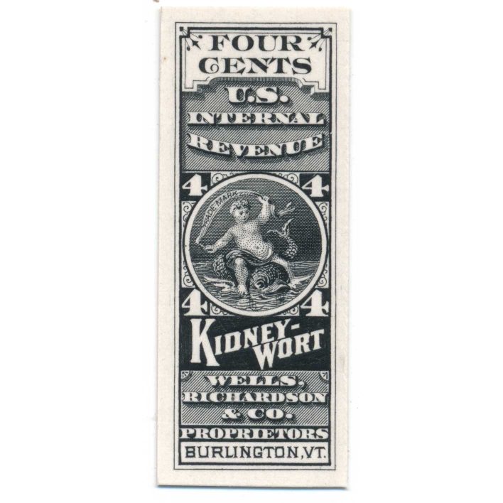 RS263P3 Wells, Richardson & Co. Medicine Stamp Plate Proof