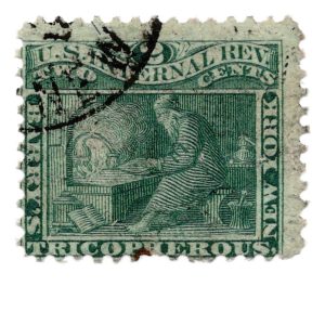 RS28b Barry's Tricopherous Medicine Stamp